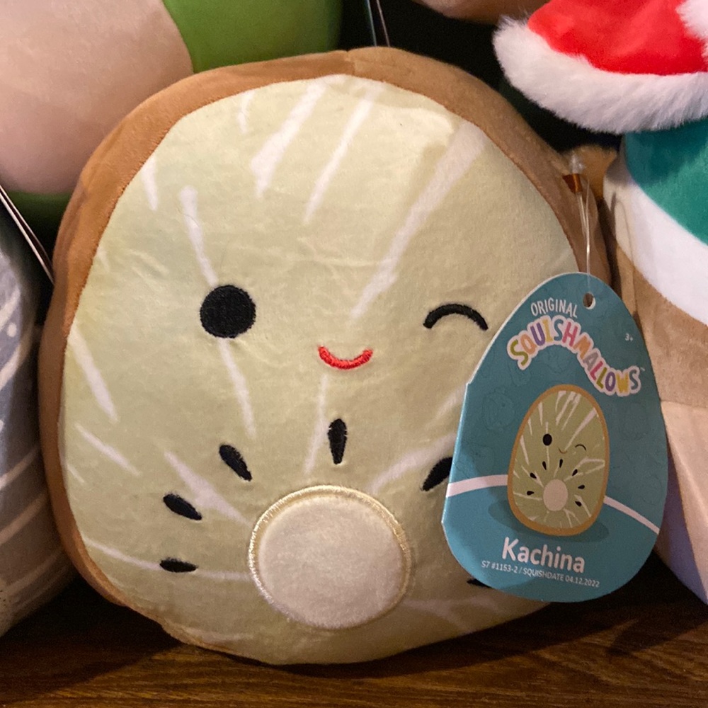 Katchina the kiwi squishmallow 🤍💚 🥝